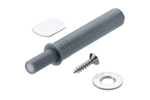 BLUM 956.1004 TIP-ON do drzwi, wersja krótka z magnesem, szary w opakowaniu 1/50
