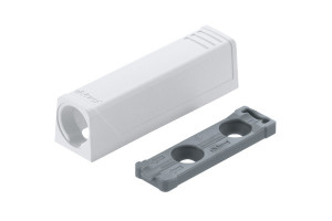 BLUM 956.1201 adapter prosty do TIP-ON, wersja krótka, jedwabiście biały