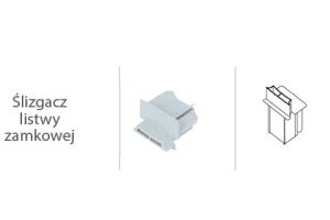 Ślizgacz listwy AZ-277-161 szary