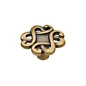 Gałka meblowa ARTE 24108Z0450B.09 -- 45x45x24 mm stary mosiądz