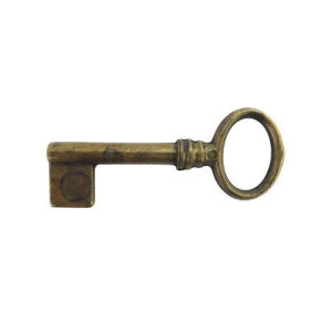 Klucz ARTE 33715.0420L.03 -- 28x74>42 mm duże pióro mosiądz patynowany