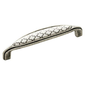 Uchwyt meblowy ARTE 15178P12815.25 -- 144x27>128 mm stare srebro