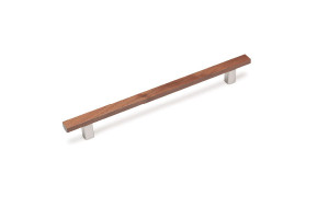 Uchwyt meblowy VIEFE 0239/0224 ARA W orzech, podstawki stal szlachetna, inox 0239224N2417