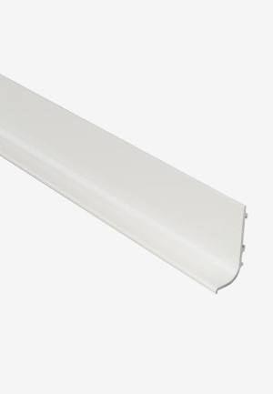 SCHUCO 28.0102.017.BI Listwa korytkowa pojedyncza pozioma L/ 5000 mm/ ice mat - śnieżno biała matowa