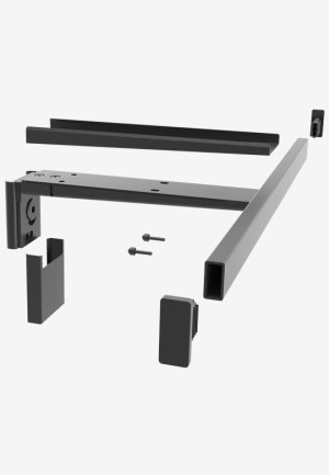 PEKA 15.6540.05 PECASA wspornik półki z drążkiem na ubrania/ 550/ czarny