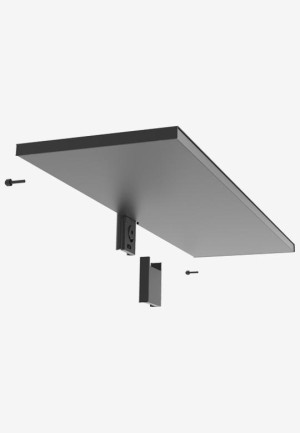 PEKA 15.6552.05 PECASA półka metalowa/ 850x250/ czarna