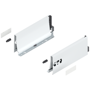 BLUM 378K2702SA INTIVO/ANTARO, boki szuflady TANDEMBOX wys."K", NL=270mm,stalowe, jedwabiście białe w opakowaniu 1/6