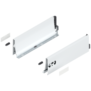 BLUM 378K3502SA INTIVO/ANTARO,boki szuflady TANDEMBOX wys."K",NL=350mm,stalowe,jedwabiście białe w opakowaniu 1/6