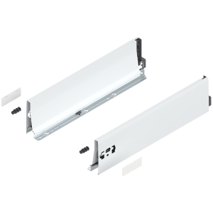 BLUM 378K4502SA INTIVO/ANTARO,boki szuflady TANDEMBOX wys."K",NL=450mm,stalowe,jedwabiście białe w opakowaniu 1/6
