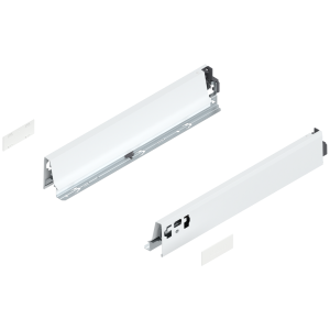 BLUM 378N4002SA INTIVO/ANTARO, boki szuflady TANDEMBOX wys."N", NL=400 mm, stalowe, jedwabiście białe w opakowaniu 1/6