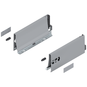 BLUM 378K2702SA INTIVO/ANTARO, boki szuflady TANDEMBOX wys. "K", NL=270mm, stalowe, szare w opakowaniu 1/6
