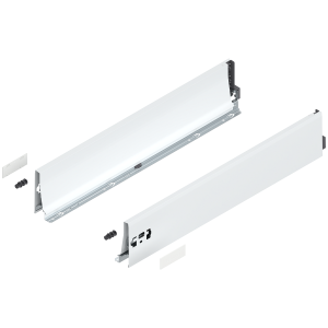 BLUM 378K6002SA INTIVO/ANTARO,boki szuflady TANDEMBOX wys."K",NL=600mm,stalowe,jedwabiście białe w opakowaniu 1/6