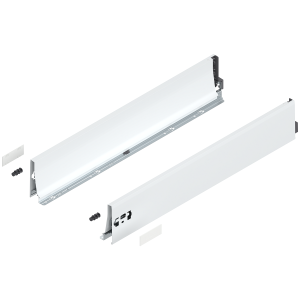 BLUM 378K6502SA INTIVO/ANTARO,boki szuflady TANDEMBOX wys."K",NL=650mm,stalowe,jedwabiście białe w opakowaniu 1/6