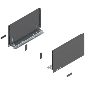 Prowadnice boki szuflady BLUM 770C3002S LEGRABOX Pure, wys."C", NL=300 mm, stalowe, komplet, antracyt mat