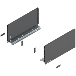 Prowadnice boki szuflady BLUM 770C3502S LEGRABOX Pure, wys."C", NL=350 mm, stalowe, komplet, antracyt mat