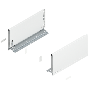 Prowadnice boki szuflady BLUM 770C3502S LEGRABOX Pure, wys."C", NL=350 mm, stalowe, komplet, jedwabiście biały mat