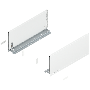 Prowadnice boki szuflady BLUM 770C4002S LEGRABOX Pure, wys."C", NL=400 mm, stalowe, komplet, jedwabiście biały mat