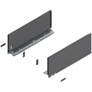 BLUM 770C4502S LEGRABOX Pure, boki szuflady o wys."C", NL=450 mm, stalowe, komplet, antracyt mat w opakowaniu 1/6