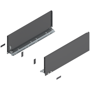 BLUM 770C5002S LEGRABOX Pure, boki szuflady o wys."C", NL=500 mm, stalowe, komplet, antracyt mat w opakowaniu 1/6