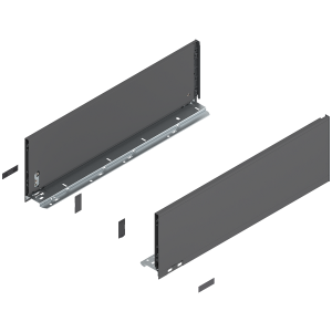 BLUM 770C5502S LEGRABOX Pure, boki szuflady o wys."C", NL=550 mm, stalowe, komplet, antracyt mat w opakowaniu 1/6