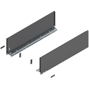 Prowadnice boki szuflady BLUM 770C6002S LEGRABOX Pure, wys."C", NL=600 mm, stalowe, komplet, antracyt mat