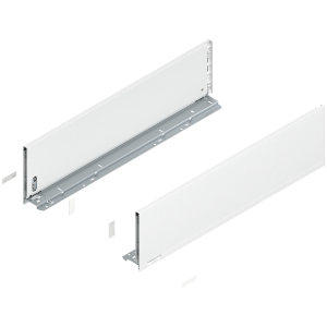 Prowadnice boki szuflady BLUM  LEGRABOX Pure, wys."C", NL=650 mm, stalowe, komplet, jedwabiście biały mat