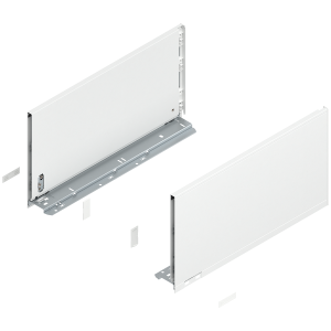 BLUM 770F4502S LEGRABOX Pure, boki szuflady o wys."F", NL=450 mm, stalowe, komplet, jedwabiście biały mat w opakowaniu 1/3