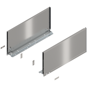 BLUM 770F5002I LEGRABOX Pure, boki szuflady o wys."F", NL=500 mm, stalowe, komplet, inox w opakowaniu 1/3
