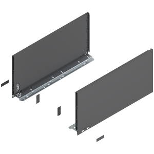 BLUM 770F5002S LEGRABOX Pure, boki szuflady o wys."F", NL=500 mm, stalowe, komplet, antracyt mat w opakowaniu 1/3