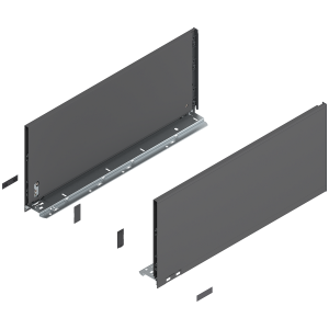 BLUM 770F5502S LEGRABOX Pure, boki szuflady o wys."F", NL=550 mm, stalowe, komplet, antracyt mat w opakowaniu 1/3