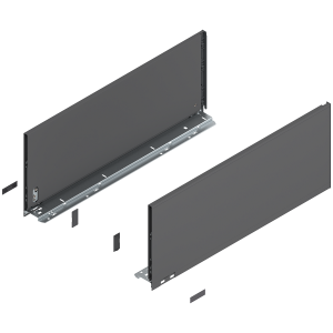 BLUM 770F6002S LEGRABOX Pure, boki szuflady o wys."F", NL=600 mm, stalowe, komplet, antracyt mat w opakowaniu 1/3