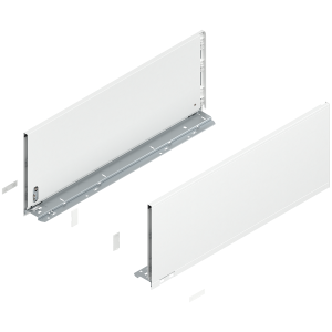 BLUM 770F6002S LEGRABOX Pure, boki szuflady o wys."F", NL=600 mm, stalowe, komplet, jedwabiście biały mat w opakowaniu 1/3