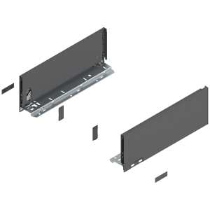 Prowadnice boki szuflady BLUM LEGRABOX Pure, wys."K", NL=350 mm, antracyt mat