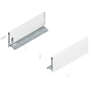Prowadnice boki szuflady BLUM LEGRABOX Pure, wys."K", NL=350 mm, jedwabiście biały mat