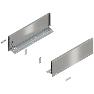 BLUM 770K4002I LEGRABOX Pure, boki szuflady o wys."K", NL=400 mm, stalowe, komplet, inox w opakowaniu 1/6