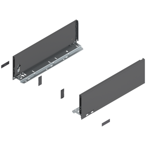 Prowadnice boki szuflady BLUM LEGRABOX Pure, wys."K", NL=400 mm, antracyt mat