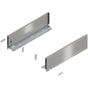BLUM 770K4502I LEGRABOX Pure, boki szuflady o wys."K", NL=450 mm, stalowe, komplet, inox w opakowaniu 1/6