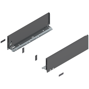 Prowadnice boki szuflady BLUM LEGRABOX Pure, wys."K", NL=450 mm, antracyt mat