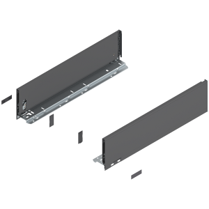 Prowadnice boki szuflady BLUM LEGRABOX Pure, wys."K", NL=500 mm, antracyt mat