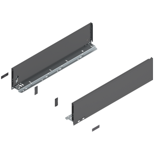 Prowadnice boki szuflady BLUM LEGRABOX Pure, wys."K", NL=550 mm, antracyt mat