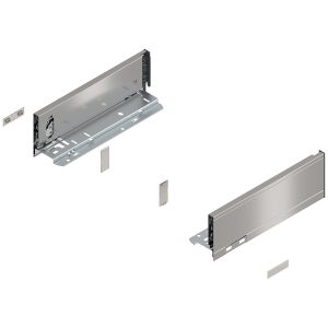 BLUM 770M2702I LEGRABOX Pure, boki szuflady o wys."M", NL=270 mm, stalowe, komplet, inox w opakowaniu 1/6