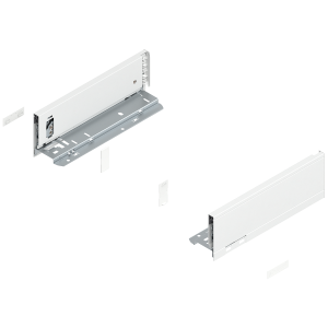 BLUM 770M2702S LEGRABOX Pure, boki szuflady o wys."M", NL=270 mm, stalowe, komplet, jedwabiście biały mat w opakowaniu 1/6