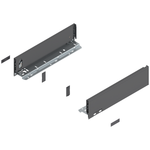 BLUM 770M3502S LEGRABOX Pure, boki szuflady o wys."M", NL=350 mm, stalowe, komplet, antracyt mat w opakowaniu 1/6