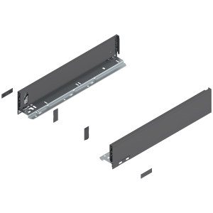 Prowadnice boki szuflady BLUM 770M4502S LEGRABOX Pure, wys."M", NL=450 mm, stalowe, komplet, antracyt