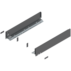 Prowadnice boki szuflady BLUM 770M5002S LEGRABOX Pure, wys."M", NL=500 mm, stalowe, komplet, antracyt mat