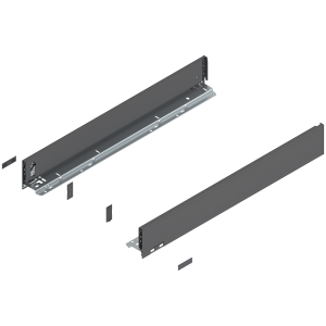 Prowadnice boki szuflady BLUM LEGRABOX Pure, wys."M", NL=650 mm, antracyt mat