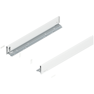 Prowadnice boki szuflady BLUM LEGRABOX Pure, wys."M", NL=650 mm, jedwabiście biały mat