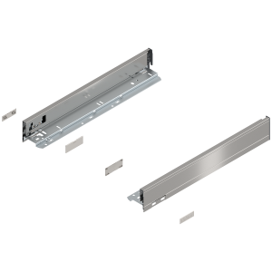 BLUM 770N4502I LEGRABOX Pure, boki szuflady o wys."N", NL=450 mm, stalowe, komplet, inox w opakowaniu 1/6