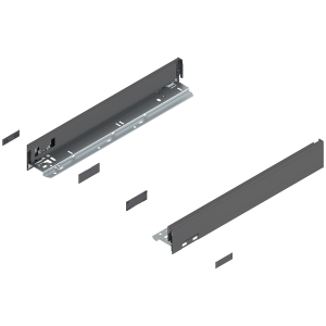 Prowadnice boki szuflady BLUM 770N4502S LEGRABOX Pure, wys."N", NL=450 mm, stalowe, komplet, antracyt mat