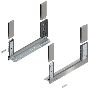 BLUM 780C4002I LEGRABOX Free, boki szuflady o wys."C", NL=400 mm, stalowe, komplet, inox w opakowaniu 1/6